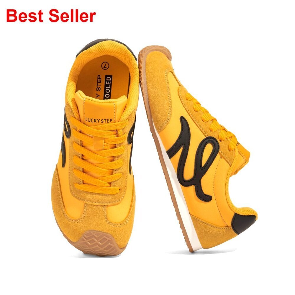 Genuine Leather Retro Tennis Sneakers, Thin Sole Walking Shoes